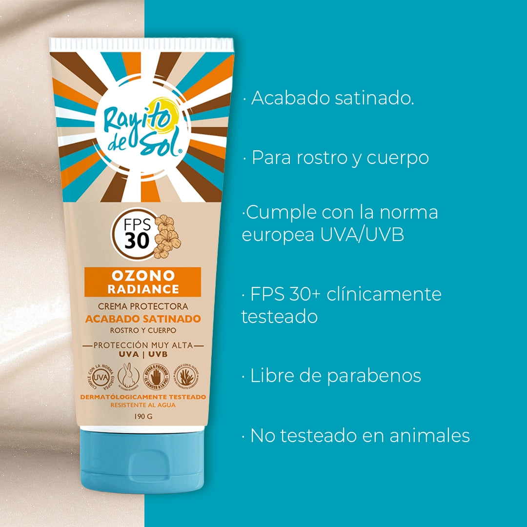 Crema Protectora Ozono Radiance Fps 30+ Iluminadora