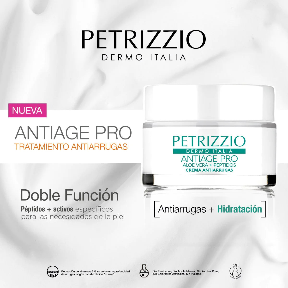 Set Crema Antiage Pro Aloe Vera Péptidos + Roller