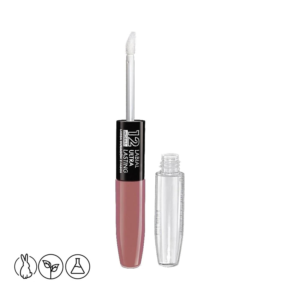 Labial 2 Pasos Ultra Lasting 12 Horas
