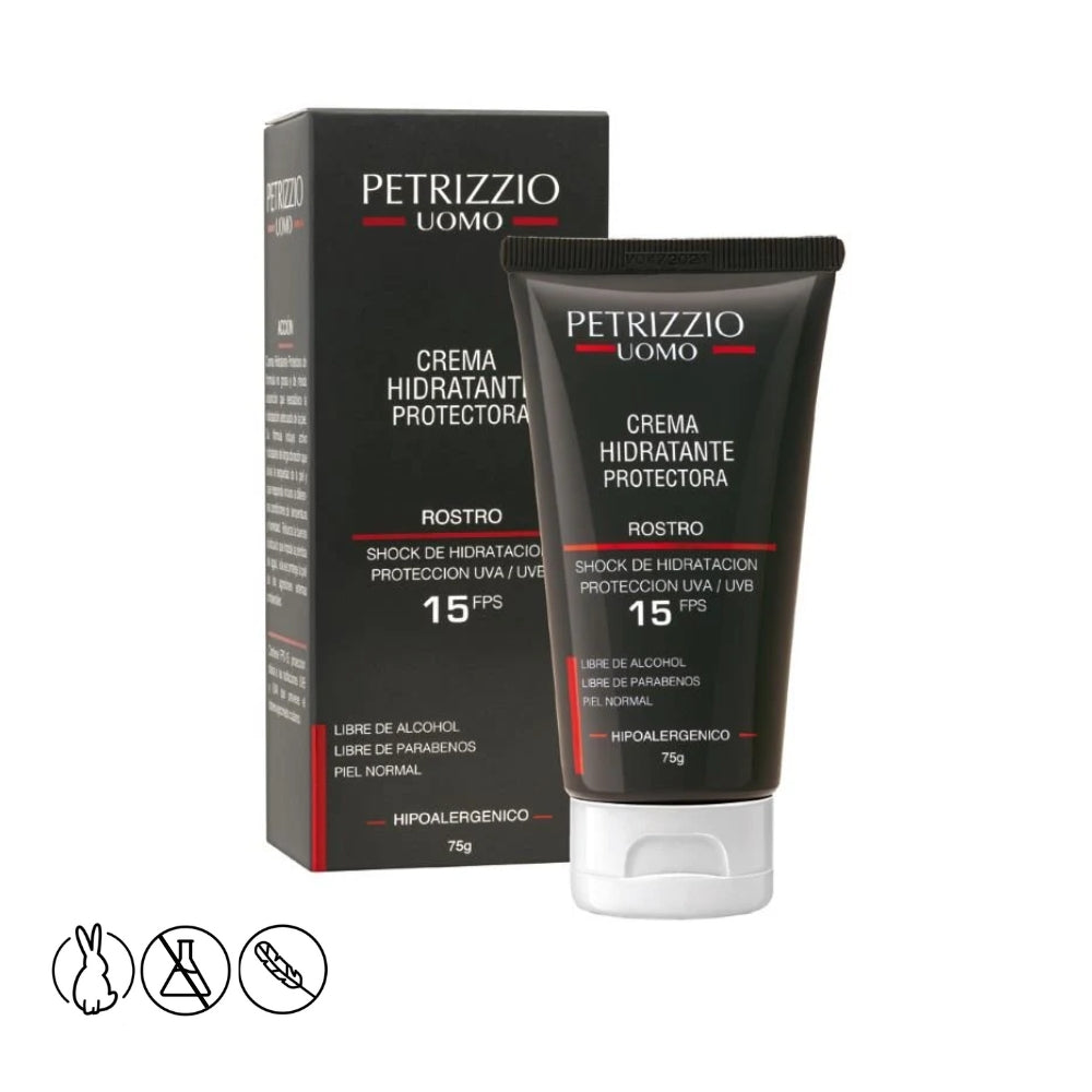 Crema Hidratante Protectora Uomo FPS15