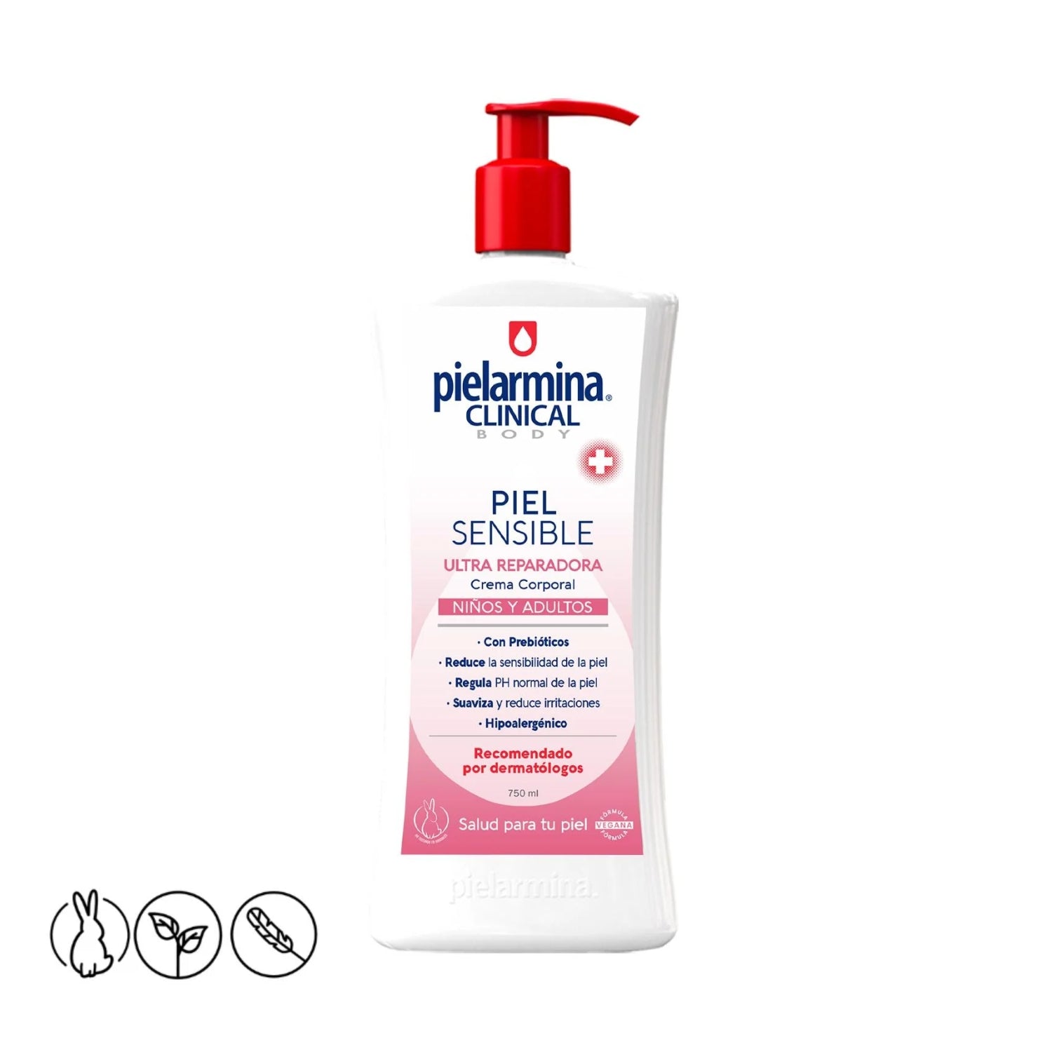 Crema Corporal Piel Sensible 750 ml Pielarmina Clinical