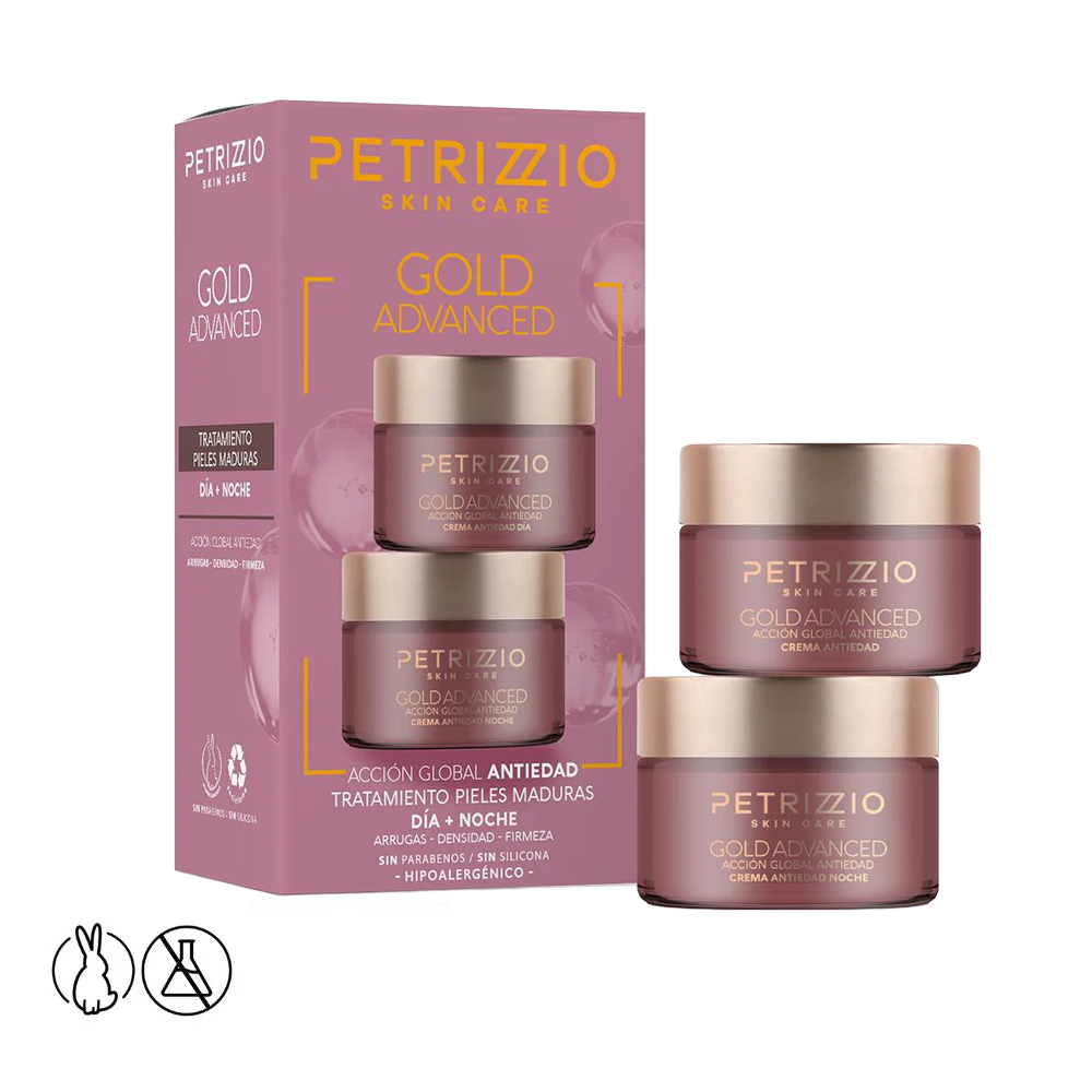 Set de Cremas Antiedad Gold Advanced +60 – Petrizzio