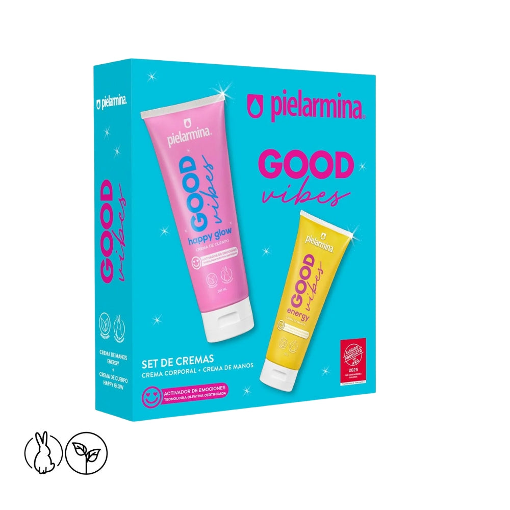 Set Crema Good vibes Happy + Manos Energy