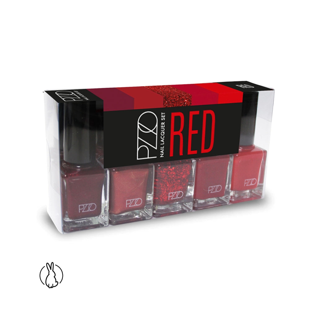 Set Esmaltes de Uñas Rojo