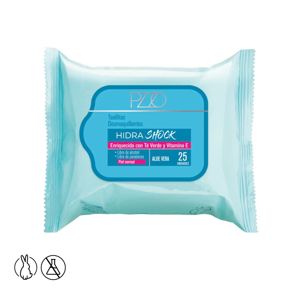 Toallitas Desmaquillantes Hidra Shock Aloe Vera