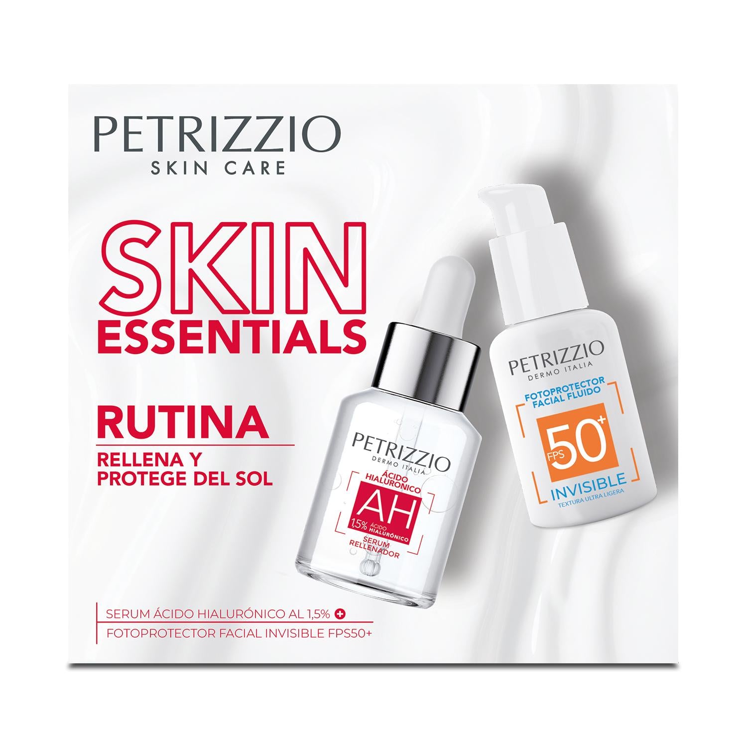 VA 5 Serum, VC 5 Serum, HQ 5 Serum 3本セット Set Sérum Ácido Hialurónico + Protecto Solar – Petrizzio