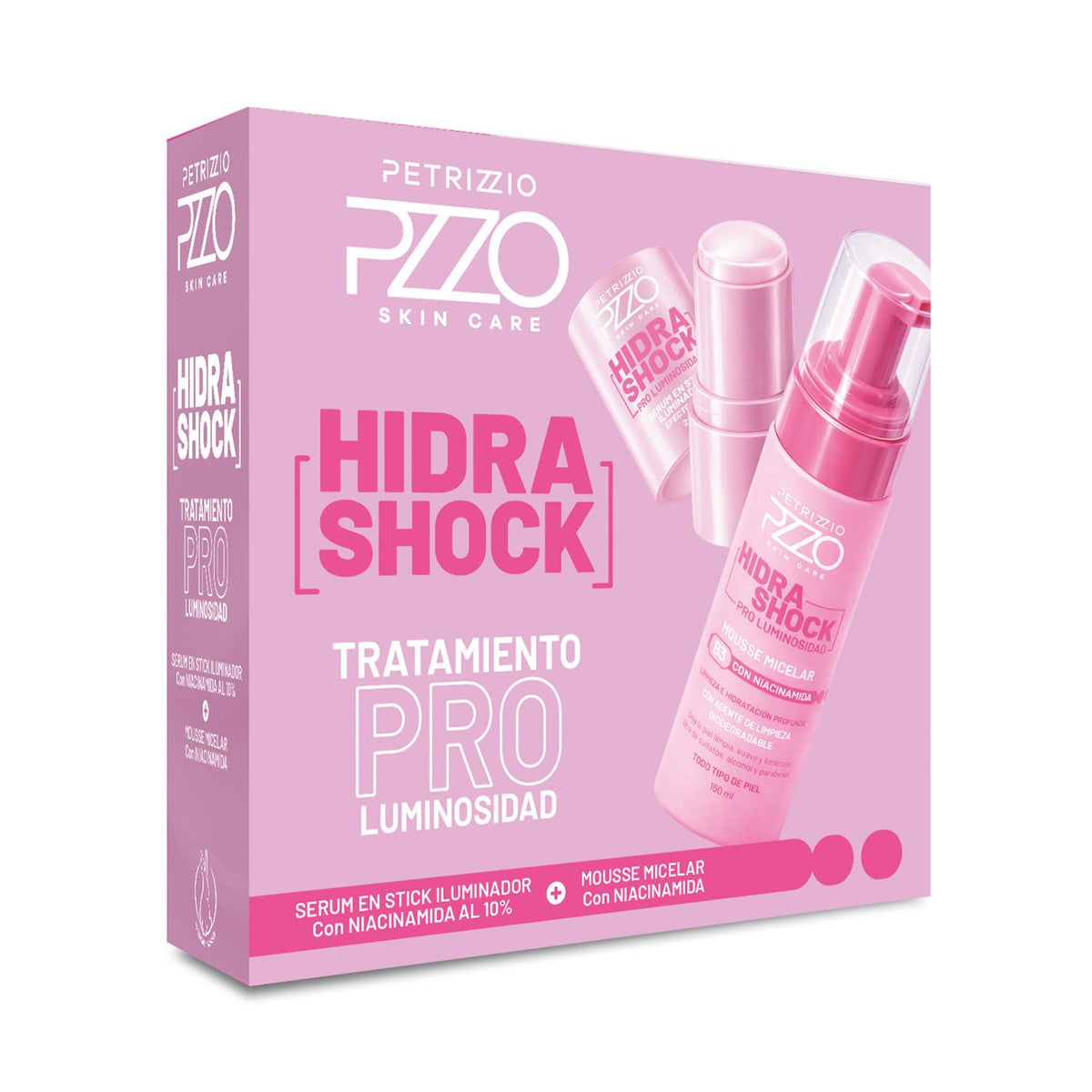 Set Sérum en Stick Iluminador + Mousse Micelar HidraShock Pro Luminosidad