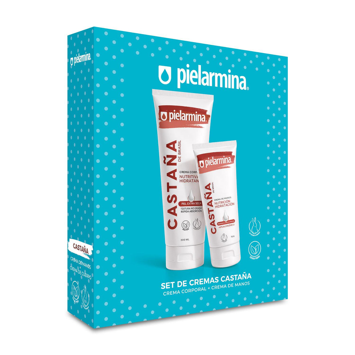 Set Cremas Castaña de Brasil Cuerpo 200 ml + Manos