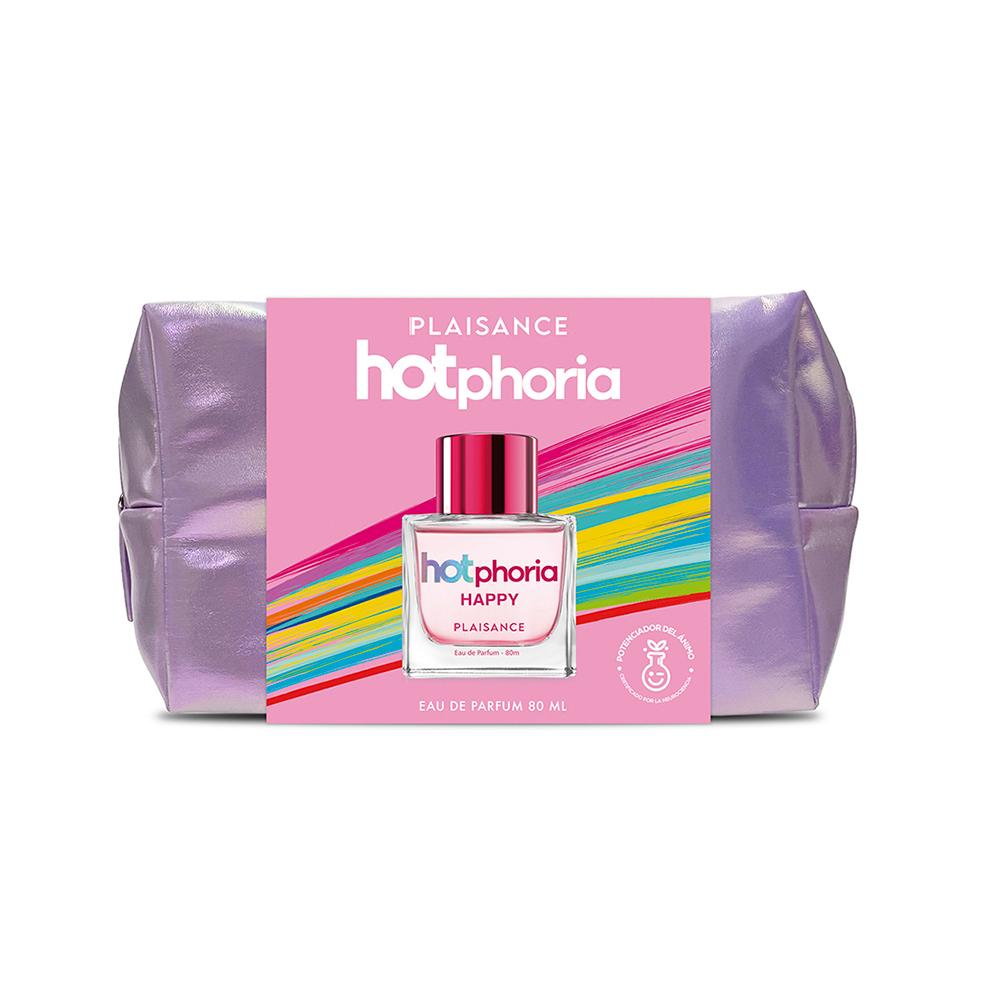 Set Perfume Hotphoria Happy + Cosmetiquero
