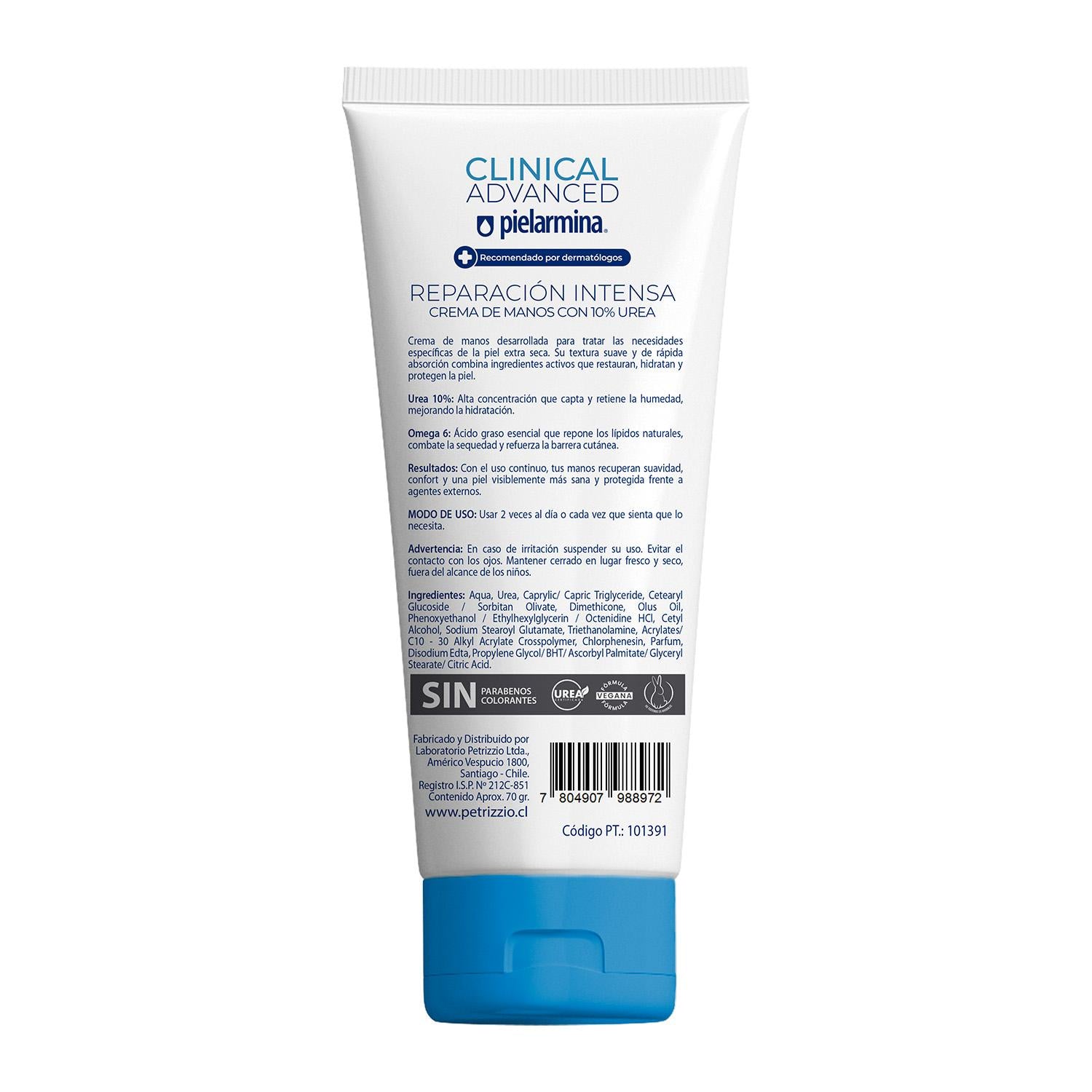 Crema de Manos Reparación Intensa Pielarmina Clinical