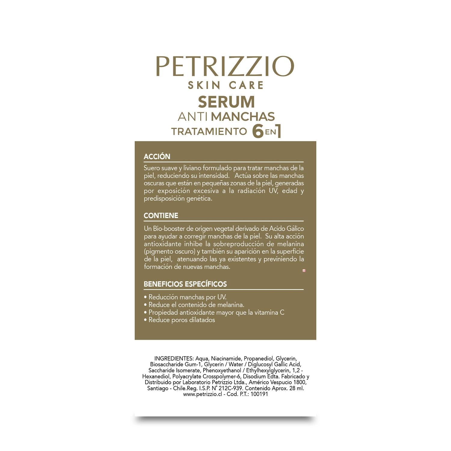 Sérum Tratamiento Anti Manchas