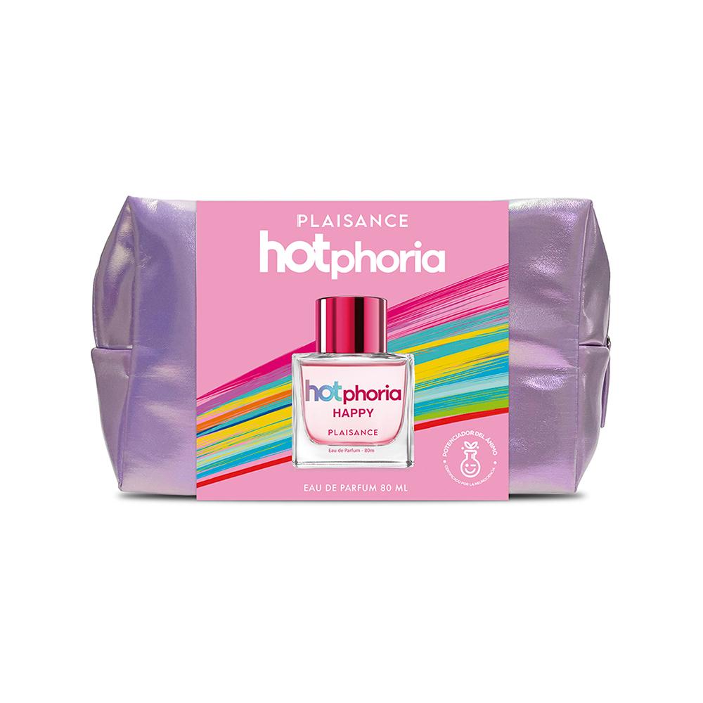 Set Perfume Hotphoria Happy + Cosmetiquero