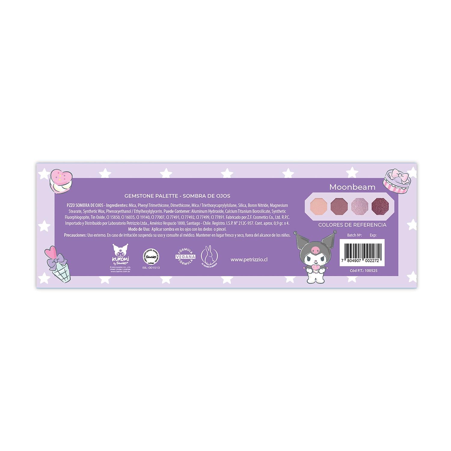 Paleta de Sombras Kuromi The Cute Squad