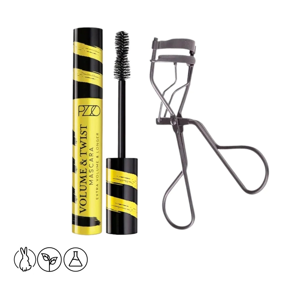 Set Máscara Pestañas Volume & Twist + Encrespador