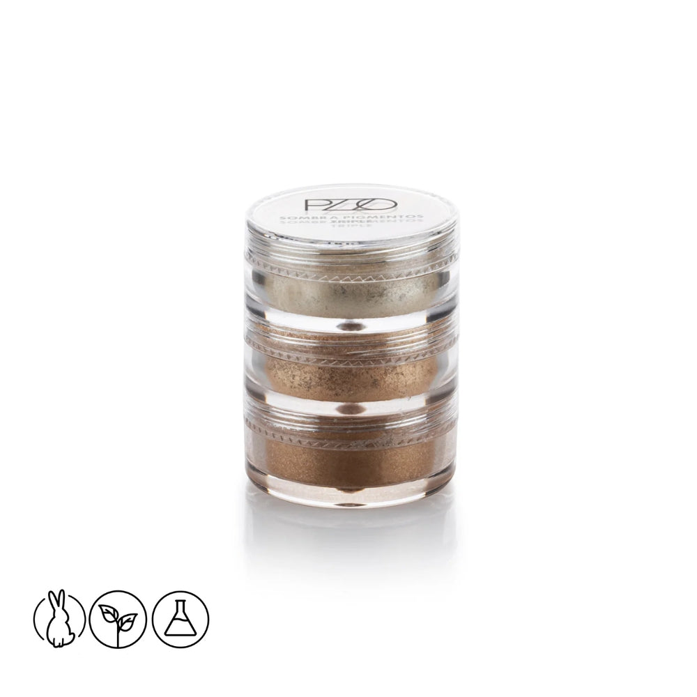 Sombra Pigmento Triple Glitter