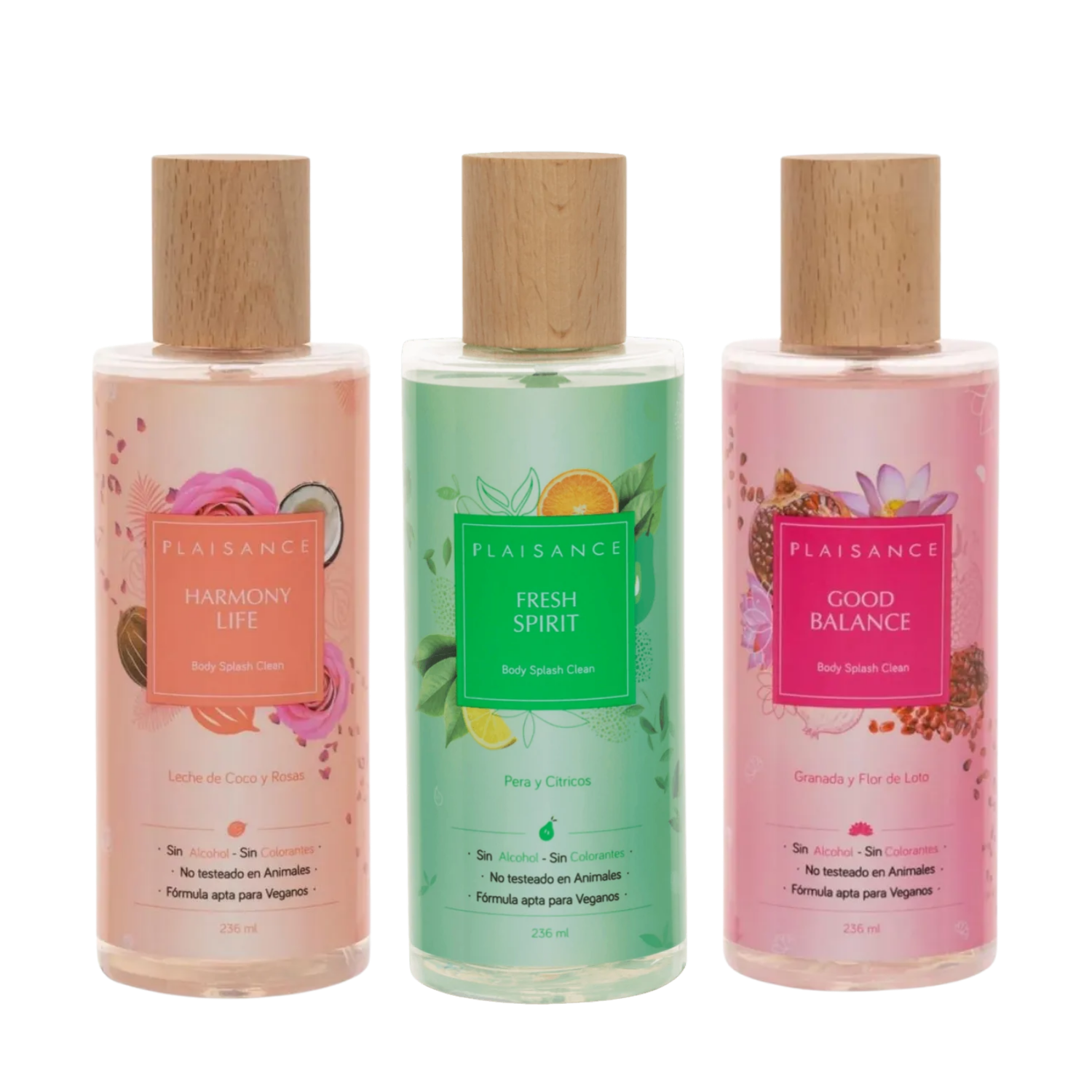 Set de 3 Body Splash Clean 236 ml c/u Petrizzio