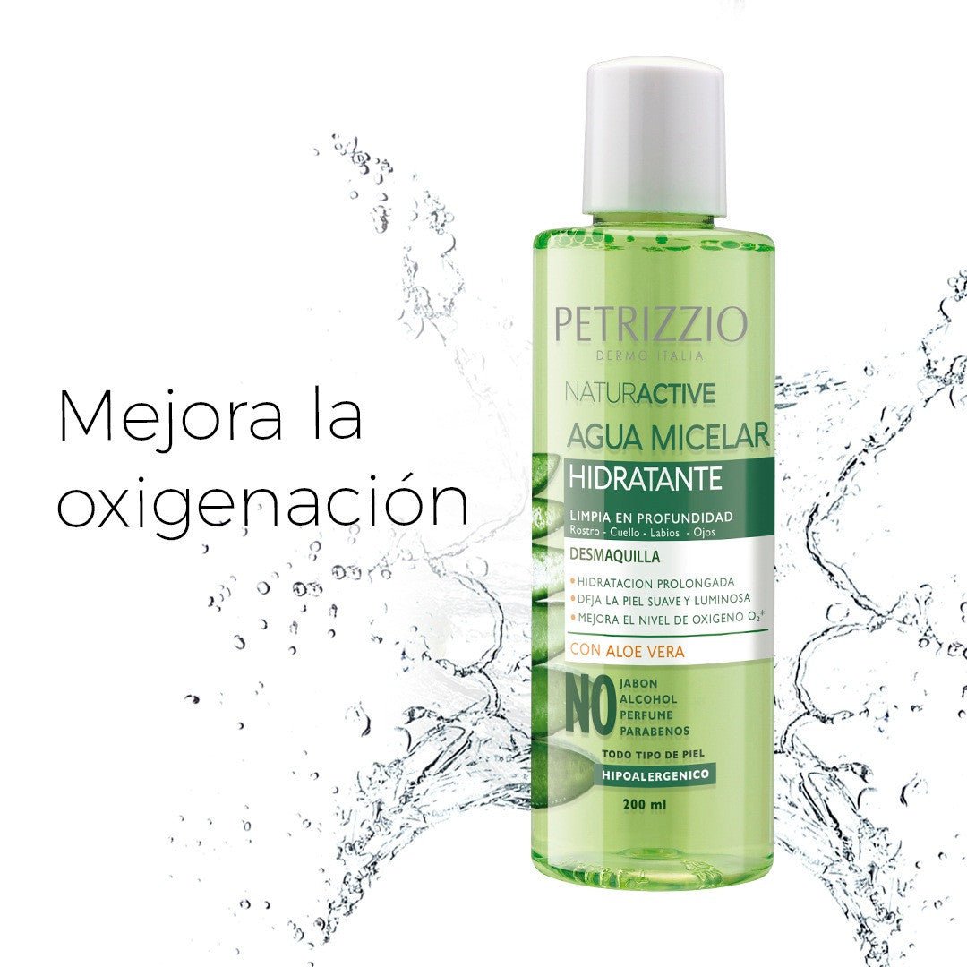Agua Micelar Petrizzio Aloe Vera Naturactive 200 ml - Petrizzio