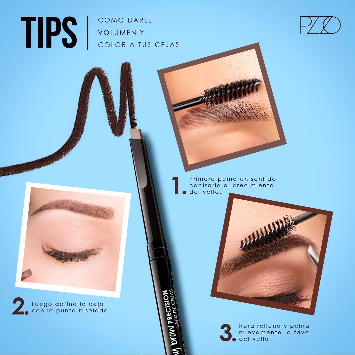 Delineador de Cejas 2 en 1 My Brow Precision PZZO - Petrizzio