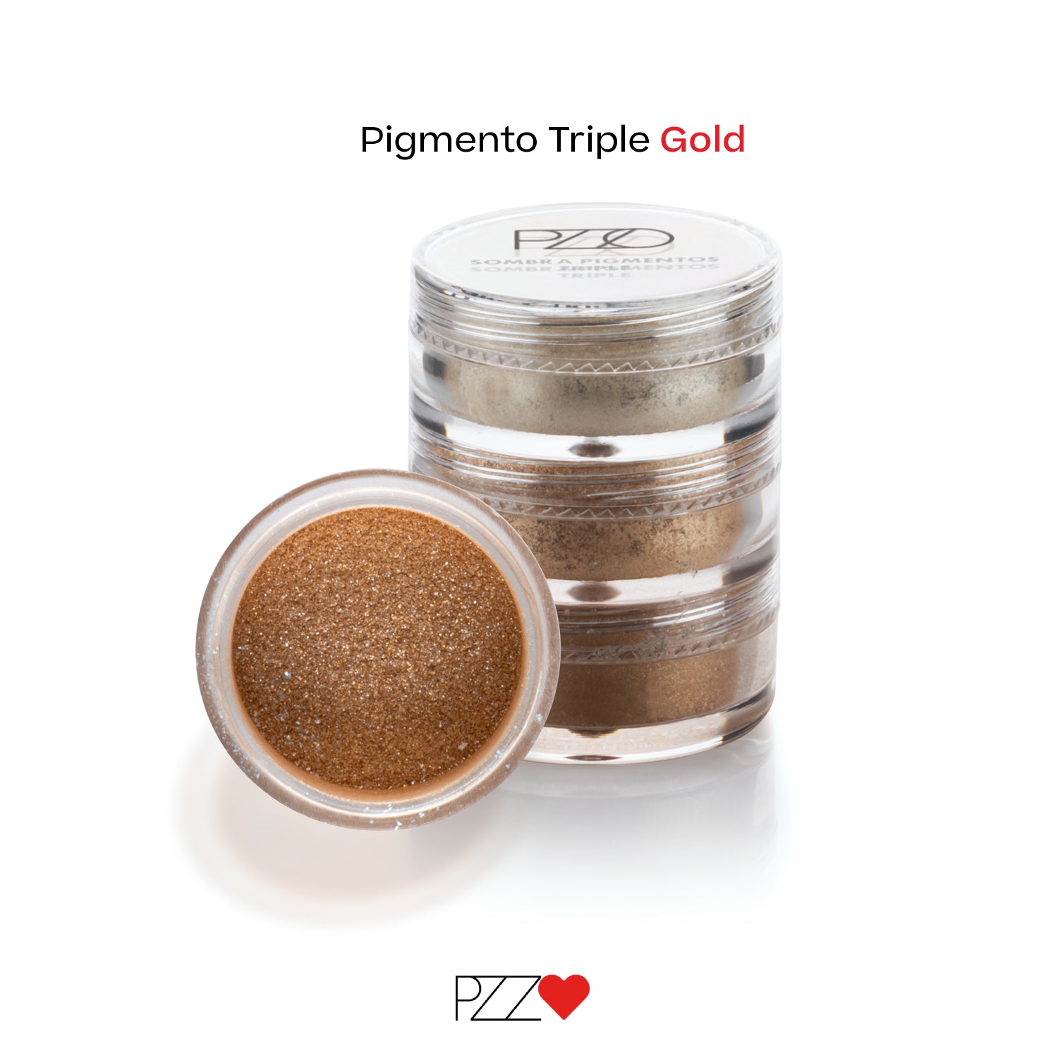 Sombra Pigmento Triple Glitter
