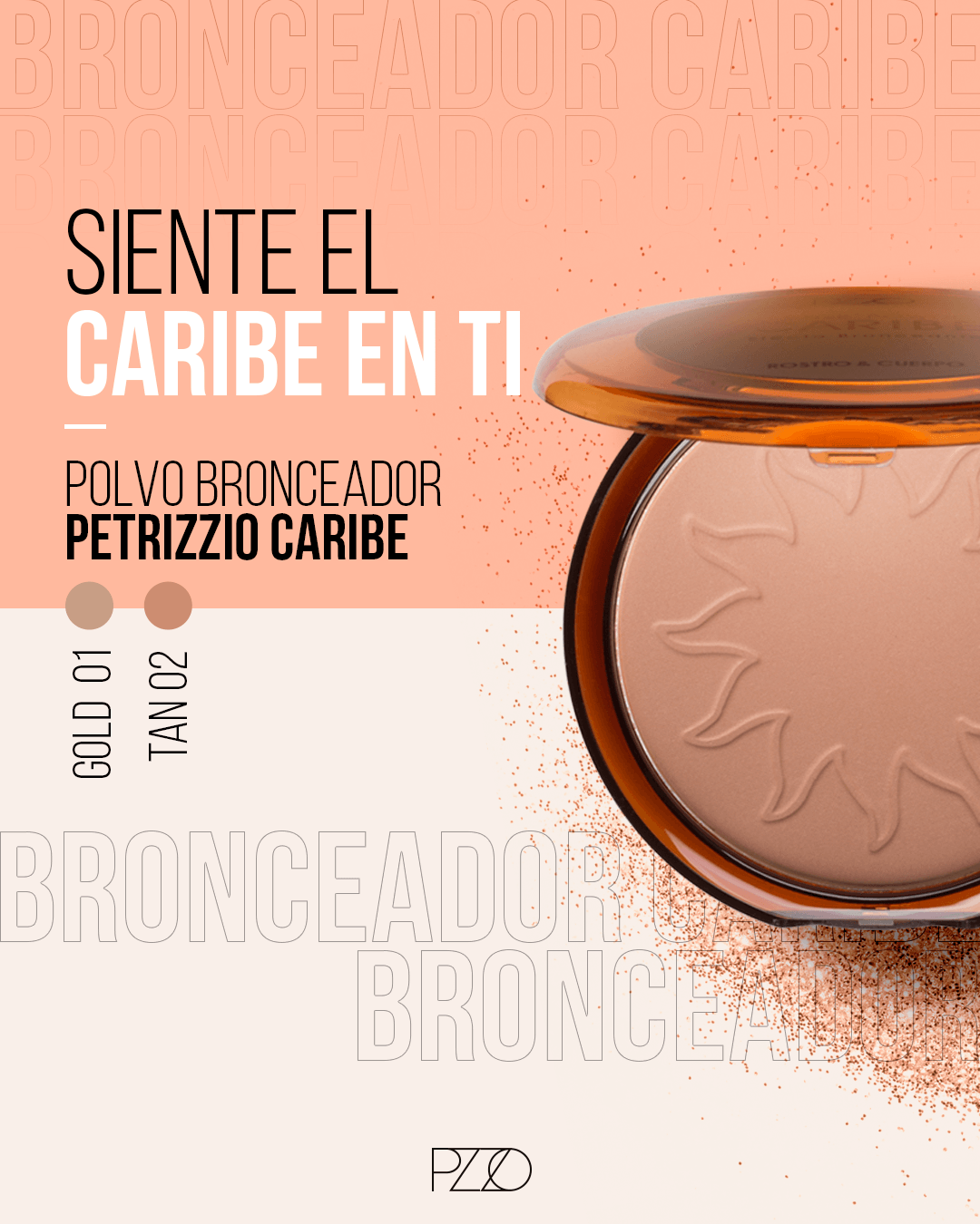 Polvo Bronceador Caribe 30 gr PZZO - Petrizzio