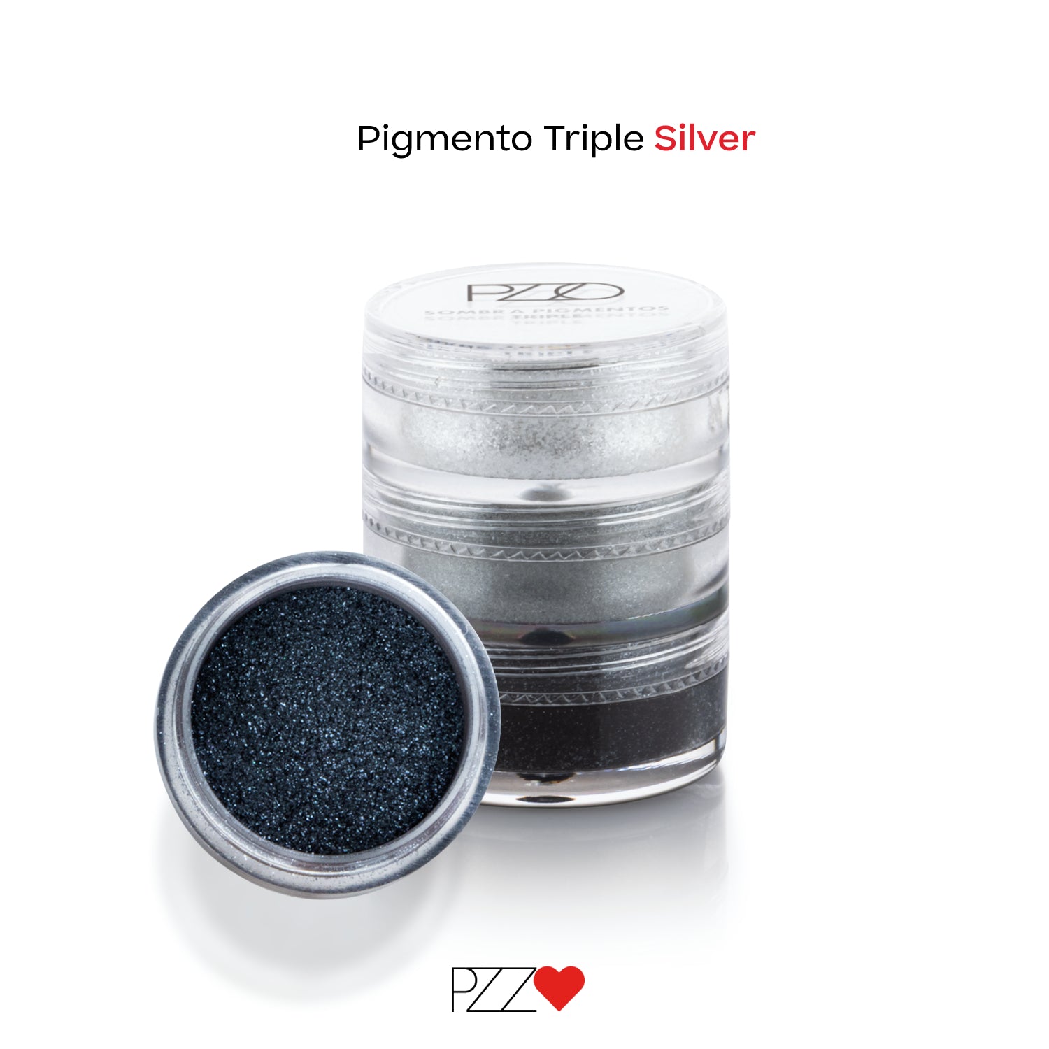 Sombra Pigmento Triple Glitter