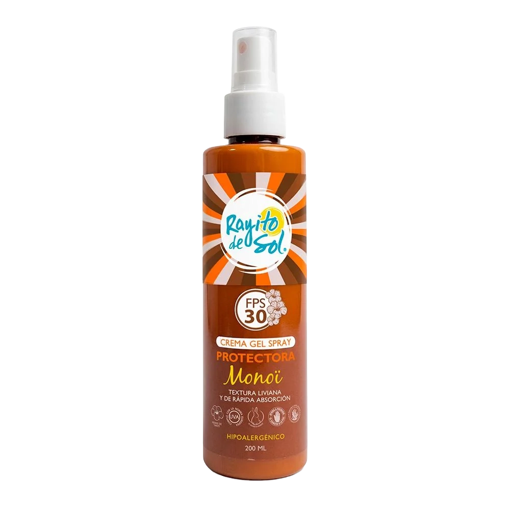 Crema Gel Protectora en Spray Monoï FPS 30