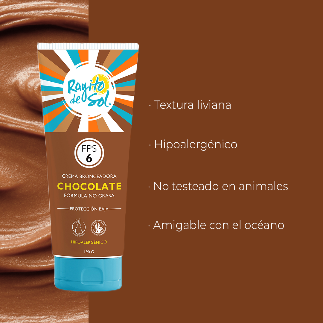 Crema Bronceadora Fps 6 Chocolate