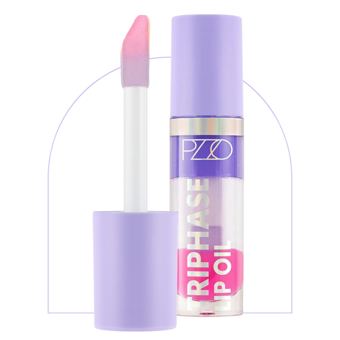 Triphase Lip Oil Perfect Pink Purple Fest