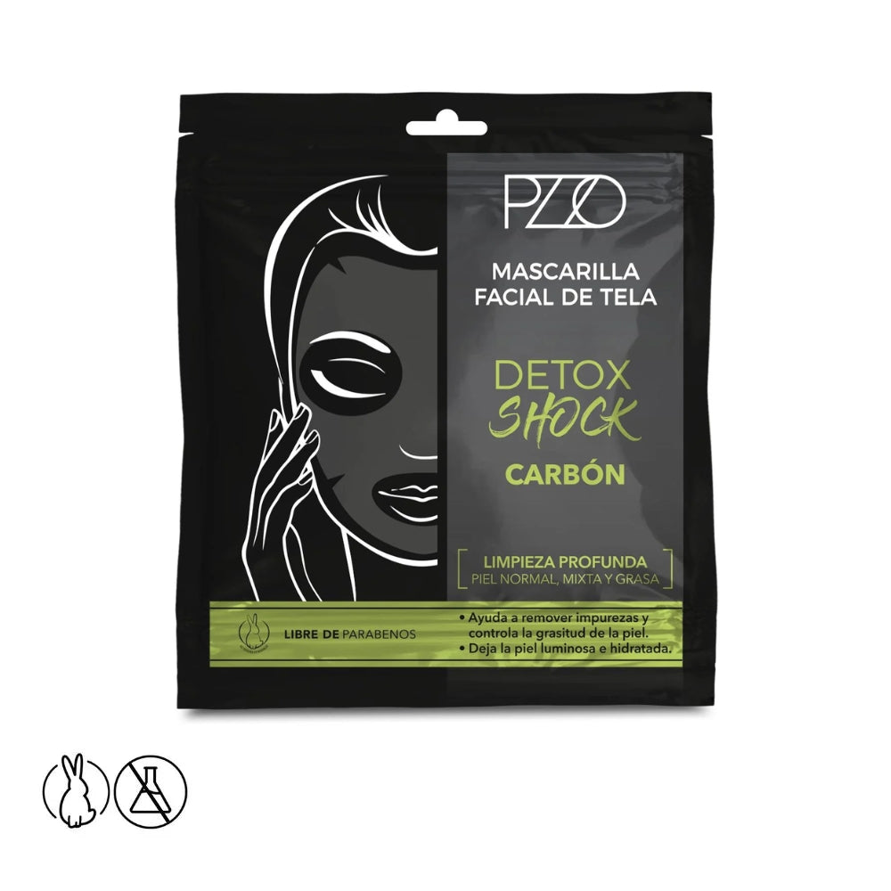 Mascarilla Tela Carbón Detox Shock