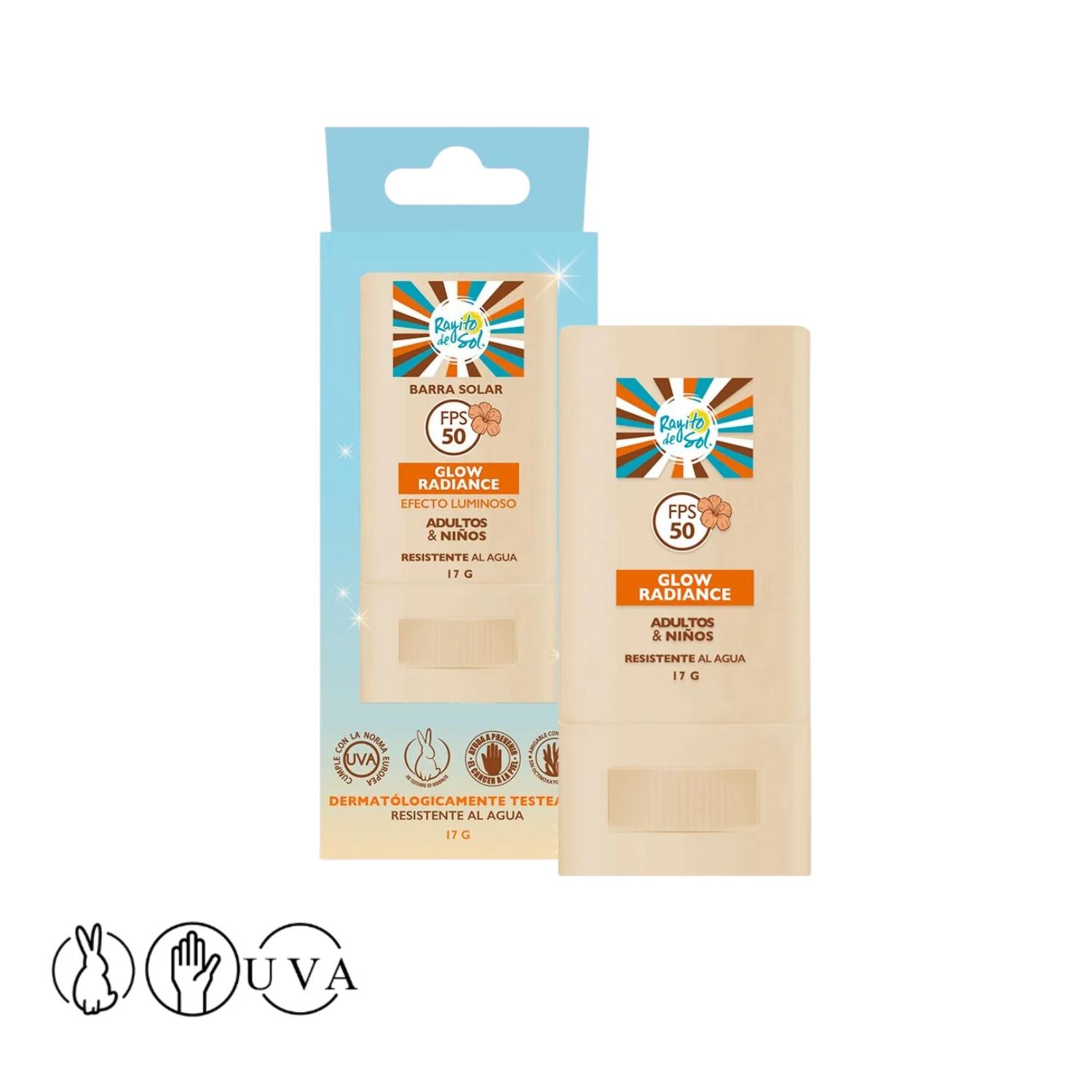 Protector Solar en Barra FPS 50 Glow Radiance