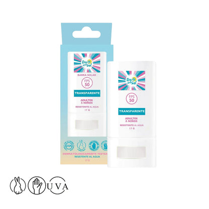 Protector Solar en Barra FPS 50 Transparente