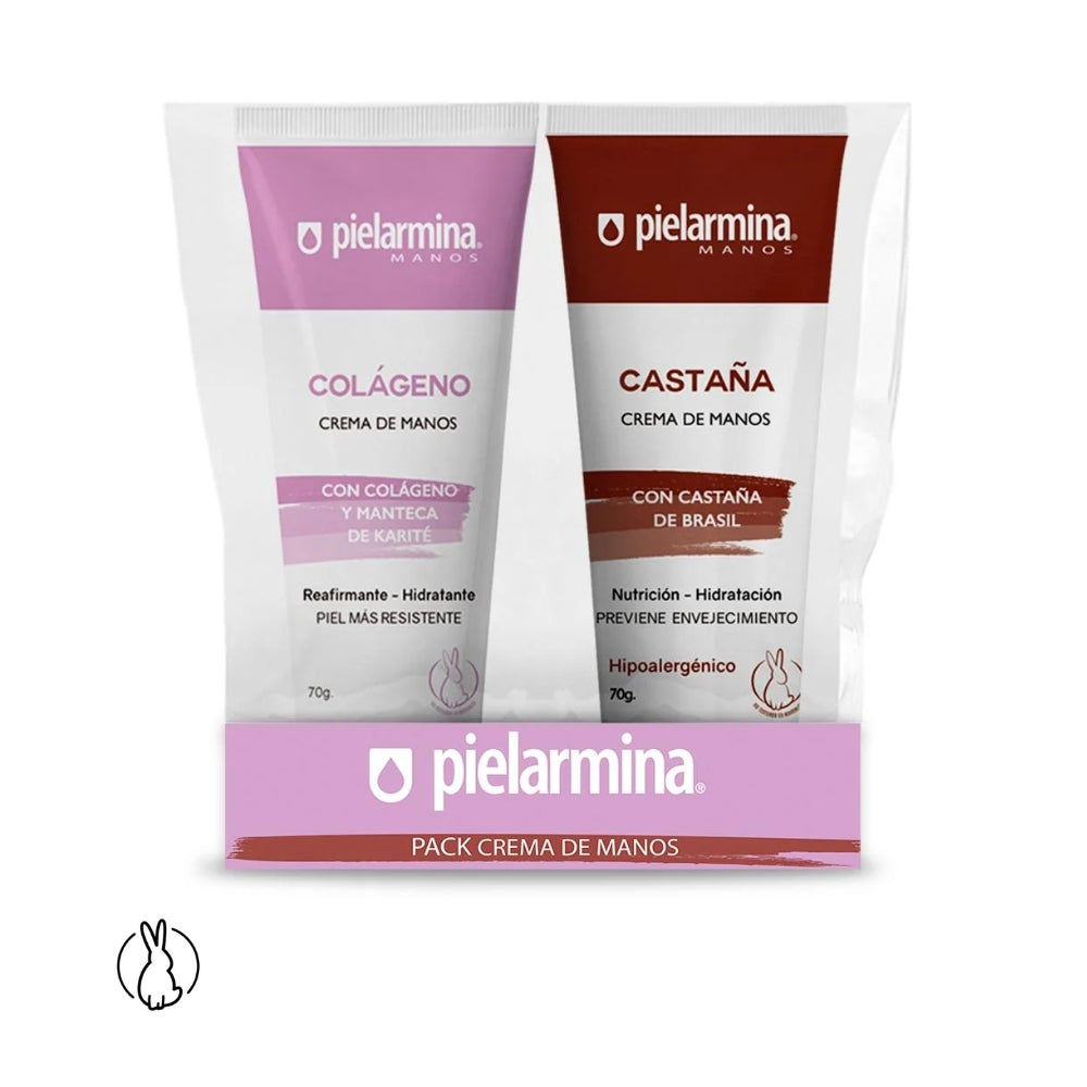 Set de Crema de Manos Castaña y Colágeno