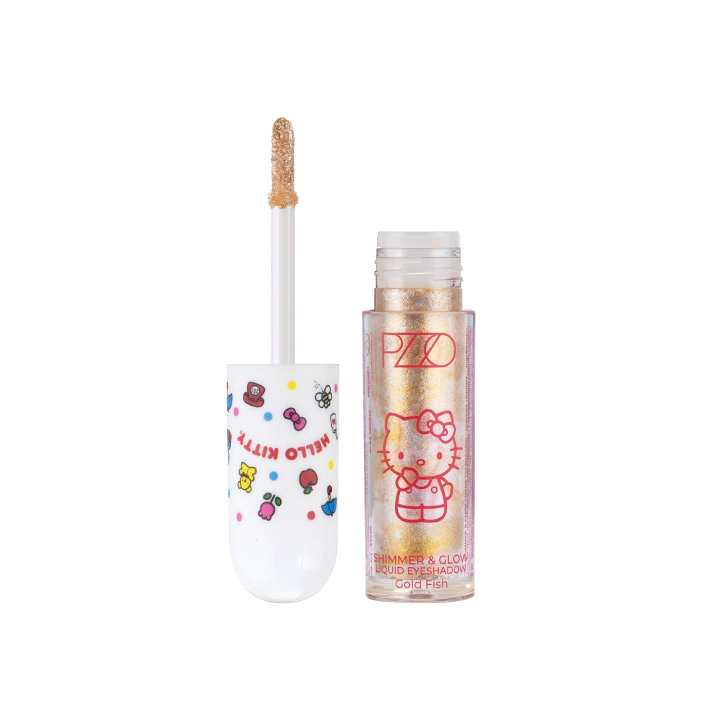 Shimmer &amp; Glow Liquid Eyesh Gold Fish Hello Kitty