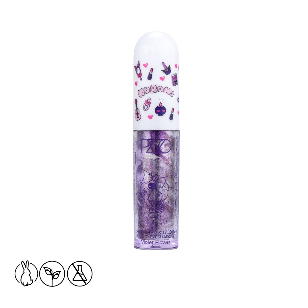 Shimmer &amp; Glow Liquid Violet Flower Kuromi