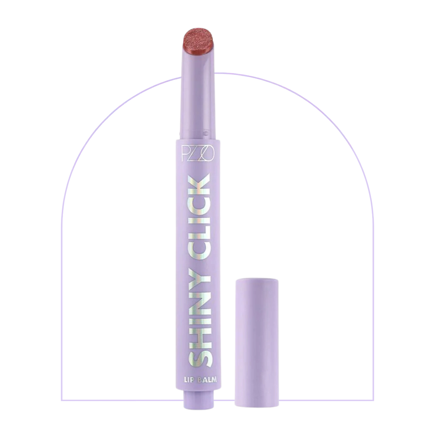 Shiny Click Lip Balm Radiant Purple Fest