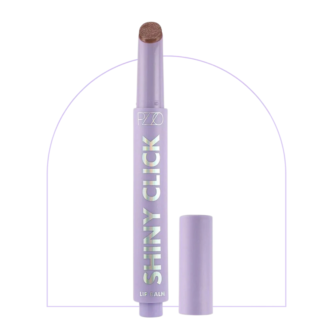 Shiny Click Lip Balm Rose Purple Fest