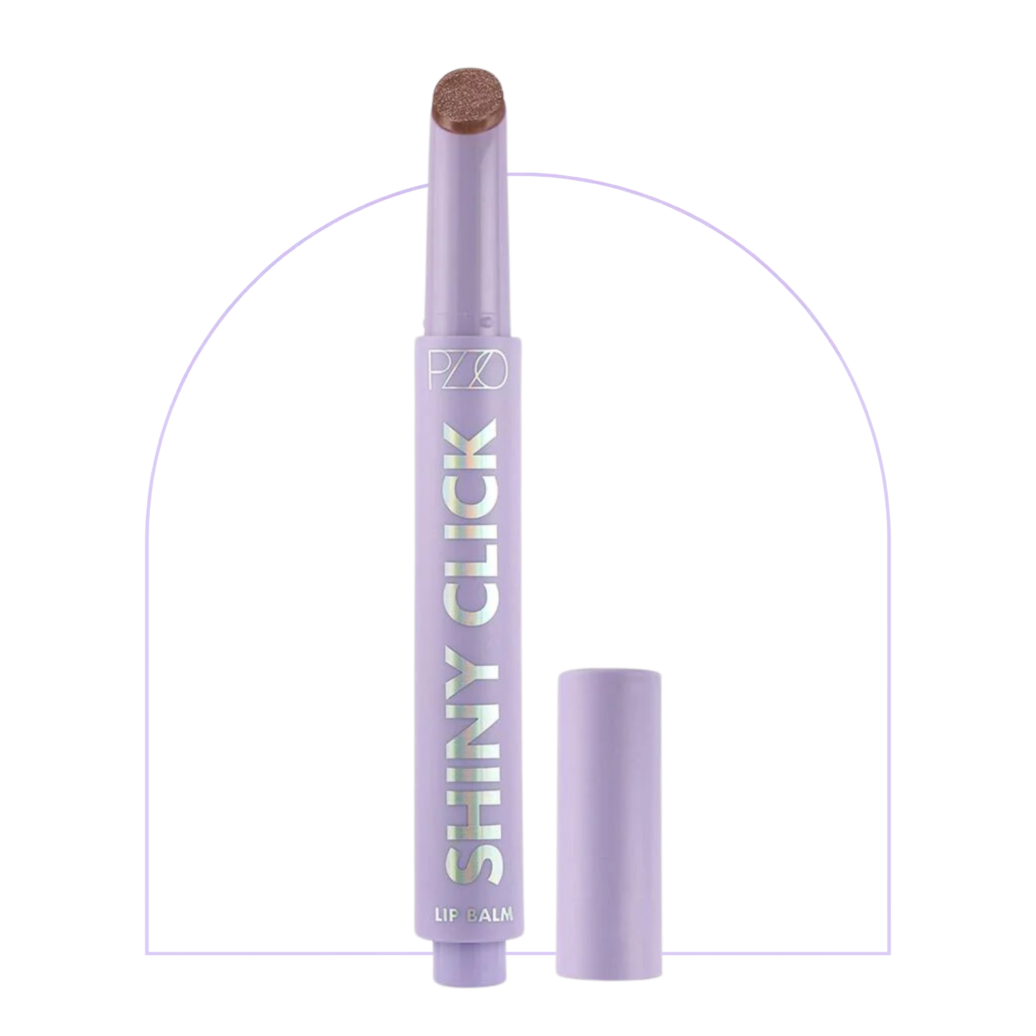 Shiny Click Lip Balm Rose Purple Fest