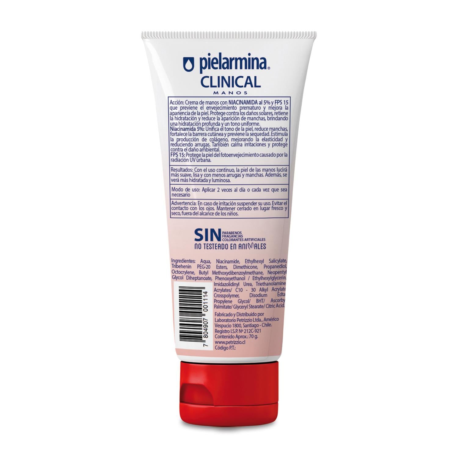 Crema de Manos Antipigmento FPS15 Pielarmina Clinical