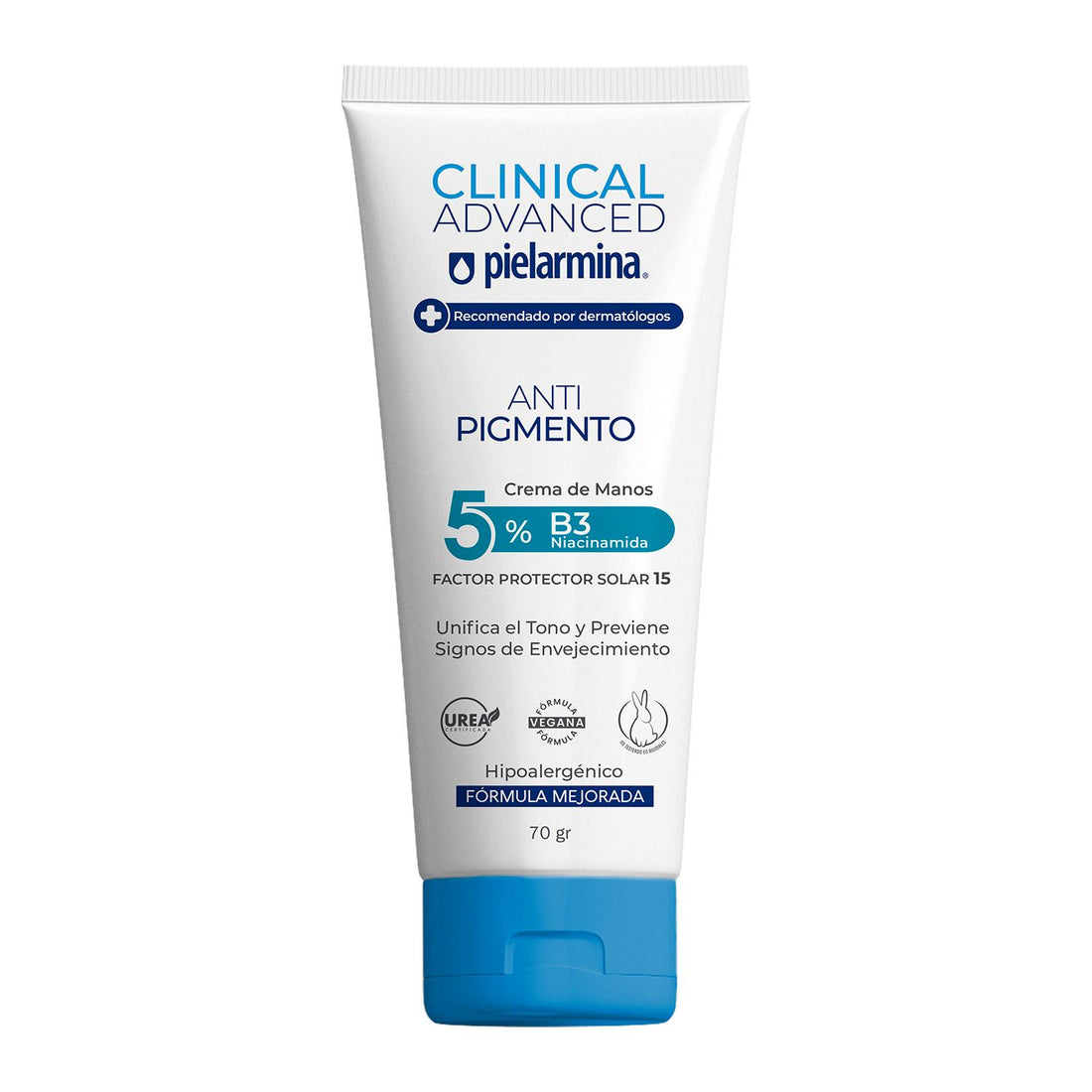 Crema de Manos Antipigmento FPS 15 Pielarmina Clinical