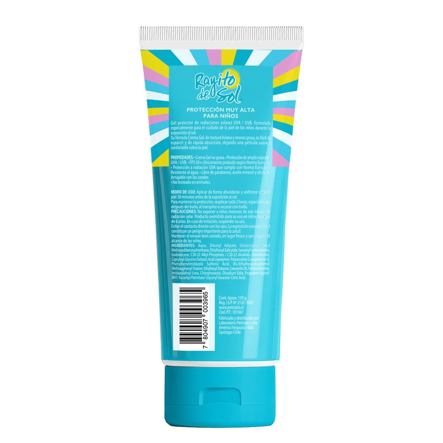 Crema Gel Protectora Ozono Kids FPS 50+