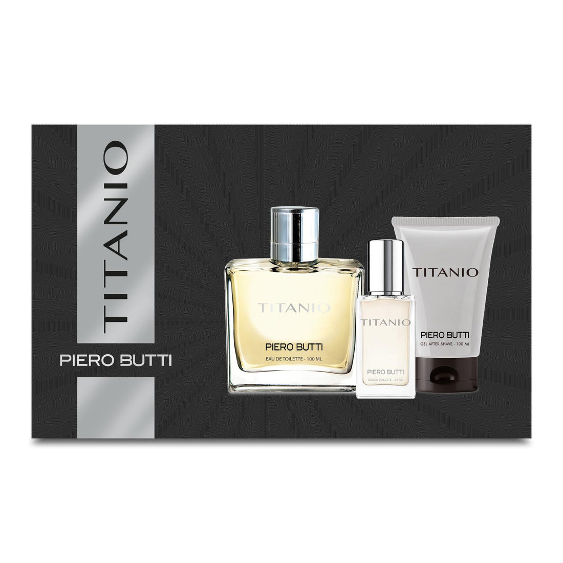 Set Perfume Titanio EDT + Miniatura y After Shave