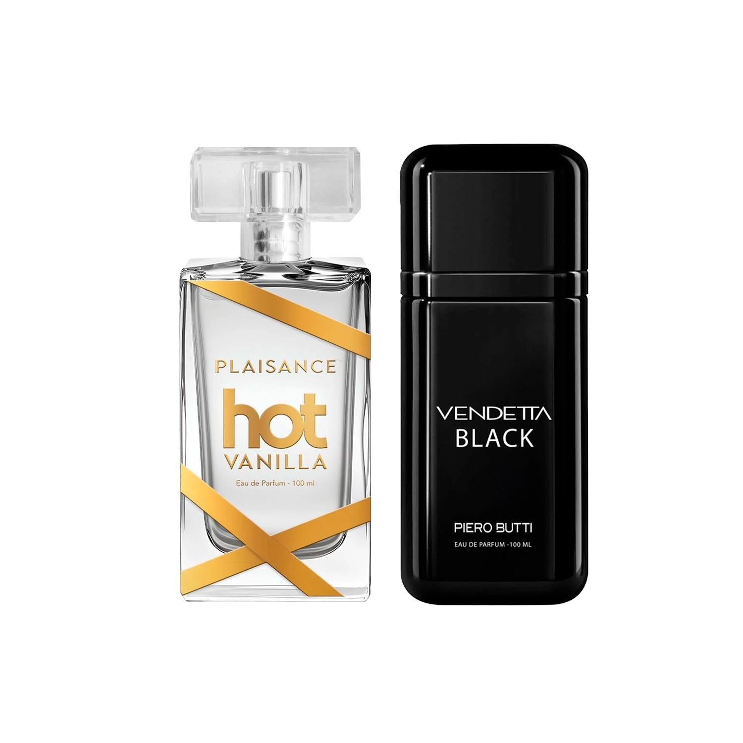 Set Duo Perfumes EDP Vendetta Black + Hot Vanilla