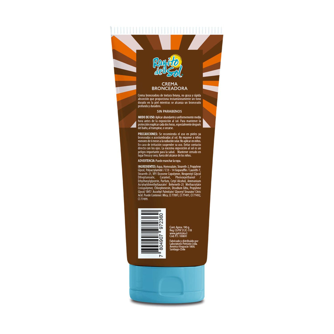 Crema Bronceadora Fps 6 Chocolate