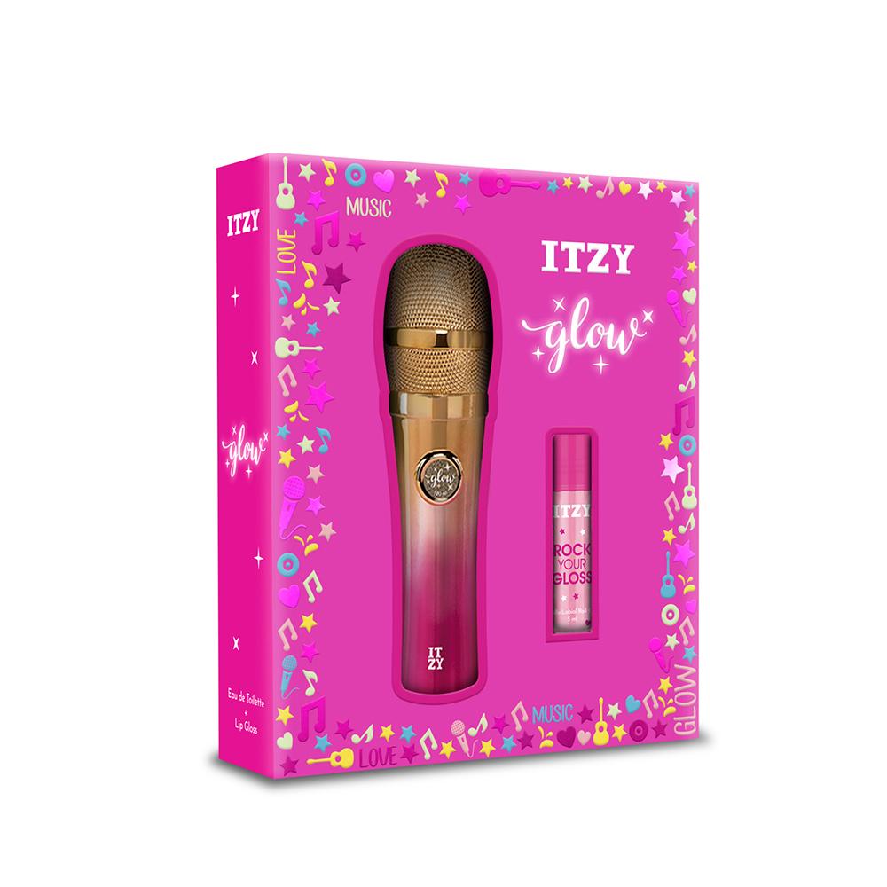 Set Perfume Glow EDT + Lip Gloss Roll on