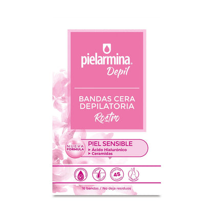 Bandas Depilatorias Faciales AH + Ceramidas Pielarmina Depil