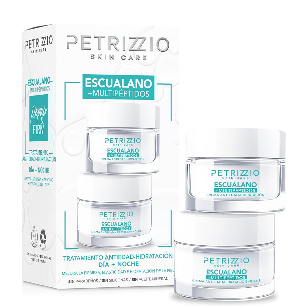 Set de Cremas Antiedad  Escualano + Multipéptidos