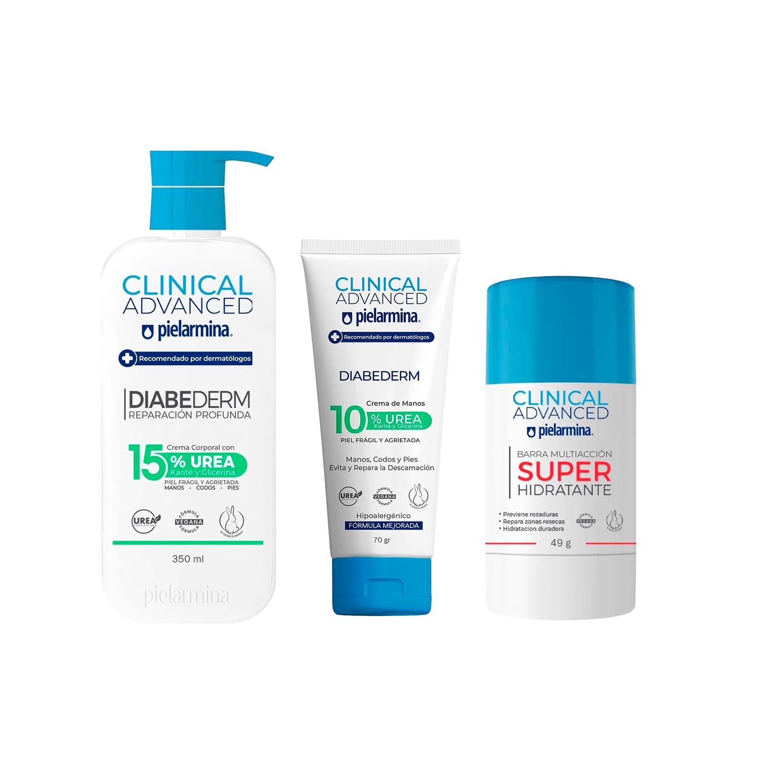 Set Cremas Diabederm + Barra Multiacción