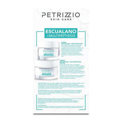 Set de Cremas Antiedad  Escualano + Multipéptidos