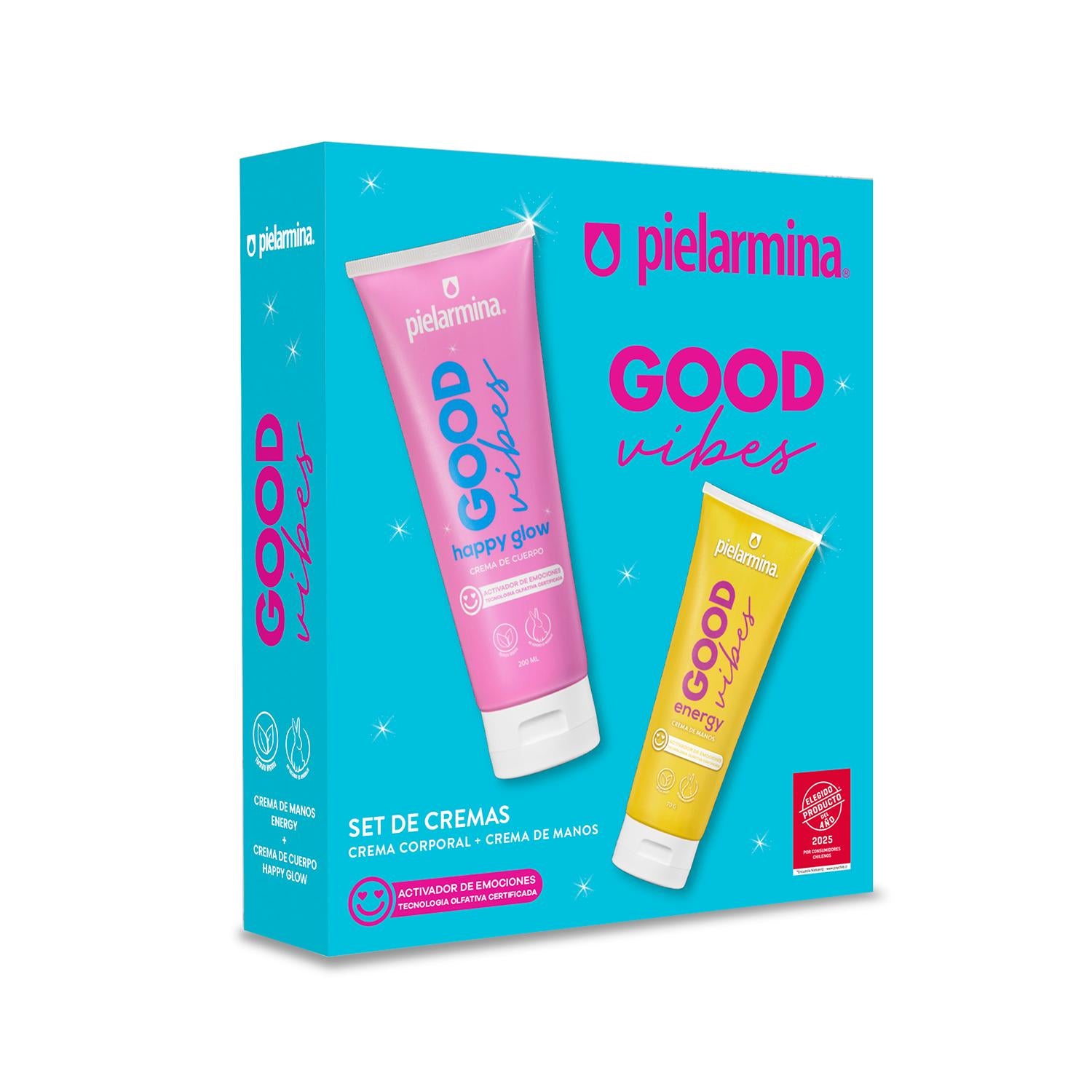 Set Crema Good vibes Happy + Manos Energy