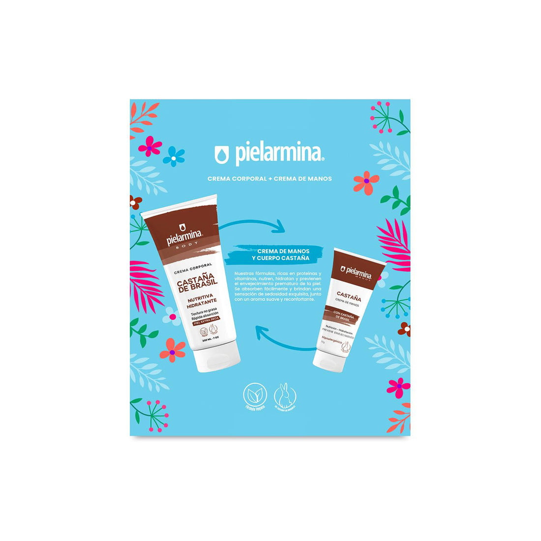 Set Crema Corporal + Manos Castaña de Brasil